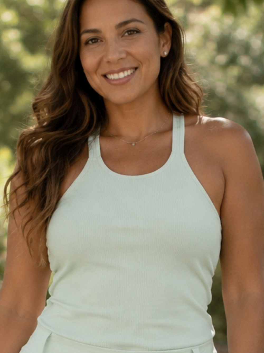 Rae Mode 2XL Ribbed Light Mint Racerback Tank - New Without Tags